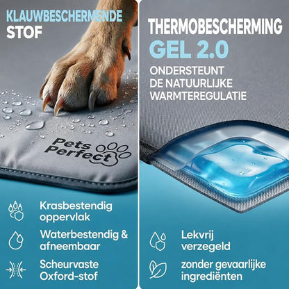 Koelmat hond zelfkoelend - cooling mat dog met niet giftige gel - koelmat voor honden XL XXL en cat cooling mat opvouwbaar